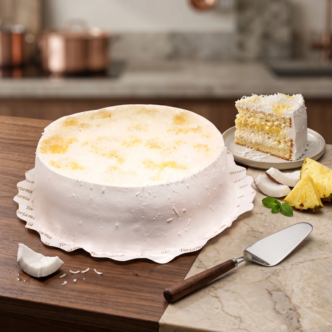 Torta de Abacaxi com Coco